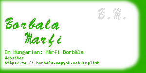 borbala marfi business card