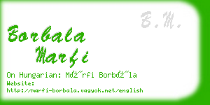 borbala marfi business card